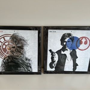 Han Solo and Chewie pieces